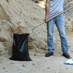 Jumbulk sandbags showing the 19 by 24 inch size and material texture