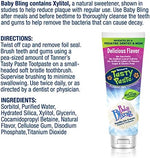 Tanners Tasty Paste fluoride free vanilla ice cream flavored toothpaste for toddlers.
