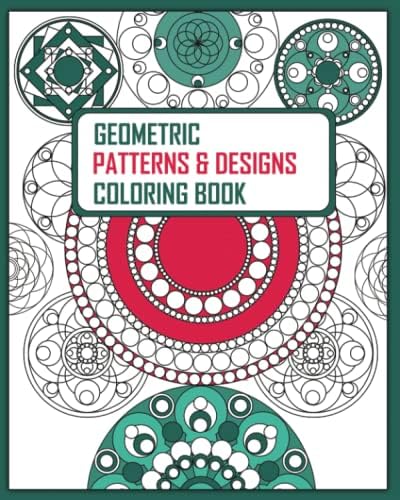 Geometric Patterns Coloring Book: Easy And Simple Patterns For Kids Or Adults - Image 2