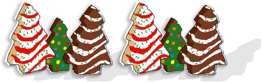Fuqimanman2020 cute Christmas tree earrings full packaging view
