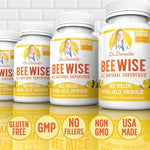 Doctor Danielle Bee Wise close up of bottle top showing secure tamper evident safety seal