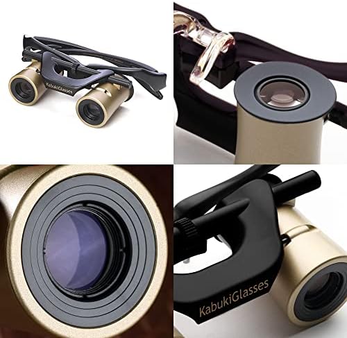Top view of the lightweight anti vibration theater spectacles emphasizing the sleek and compact profile.