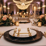 Blue Sky luxury cloth-like napkins folded for table setting