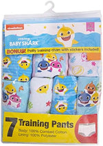 Baby Shark toddler training underwear pack with motivational reward stickers