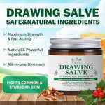 Authentic USA imported drawing salve for ingrown hair relief packaging details