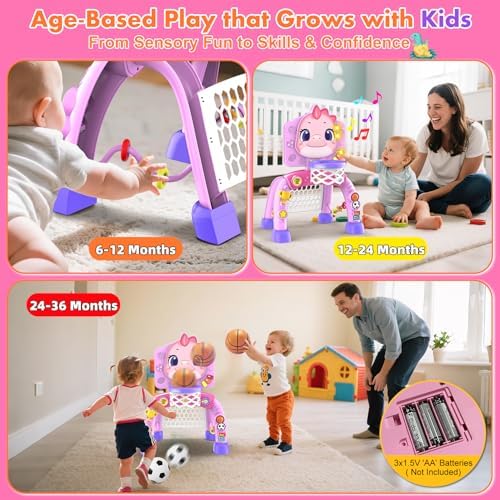 Detailed view of spinning gears and educational clock features