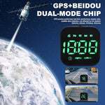 Compact driving dashboard accessory with overspeed alarm alert and fatigue driving reminder display system