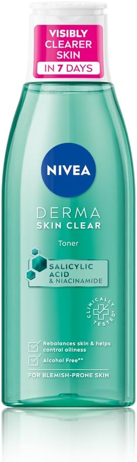 Nivea Derma Skin Clear Toner front view bottle