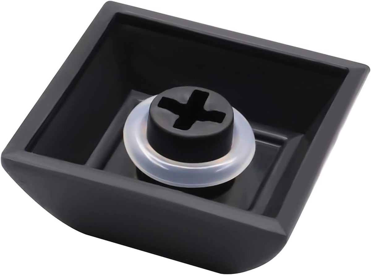 Silicone O-rings installed on mechanical keycaps
