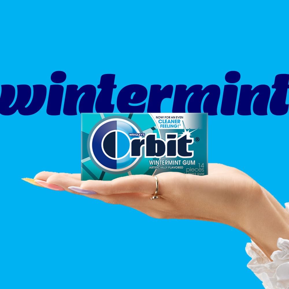 Orbit American Dental Association accepted sugarless mint gum packaging
