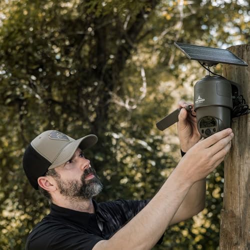 Premium imported TACTACAM cellular security camera unboxed with all essential installation hardware