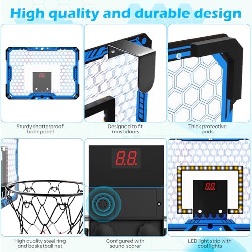 Maysida basketball hoop mounted on bedroom door