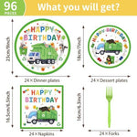 Euoyufo party supplies napkins with garbage truck design