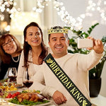 Na Gold Birthday Sash For Men Celebration Accessories