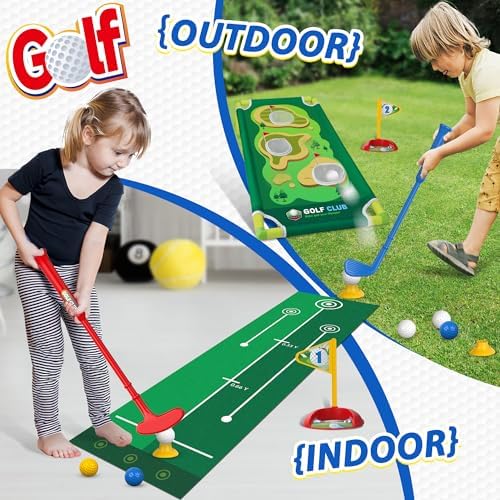 Full contents of the Liberry kids golf sports toy set