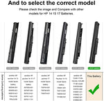 Side profile view of the 776622-001 notebook battery model detailing the locking tabs and slender construction design.