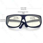 FreeMascot laser safety glasses wraparound frame