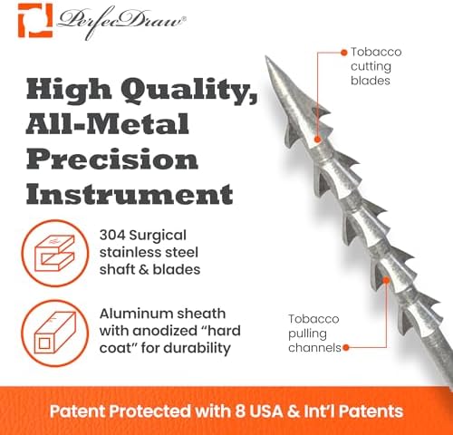 Perfec - PerfecDraw Patented Cigar Draw Enhancer Tool and Nubber, 5 inches - Image 5