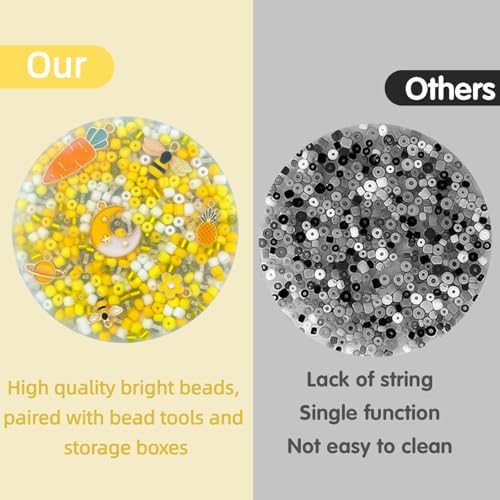 Bnrkmeb picky pad packaging with included clear bead storage case