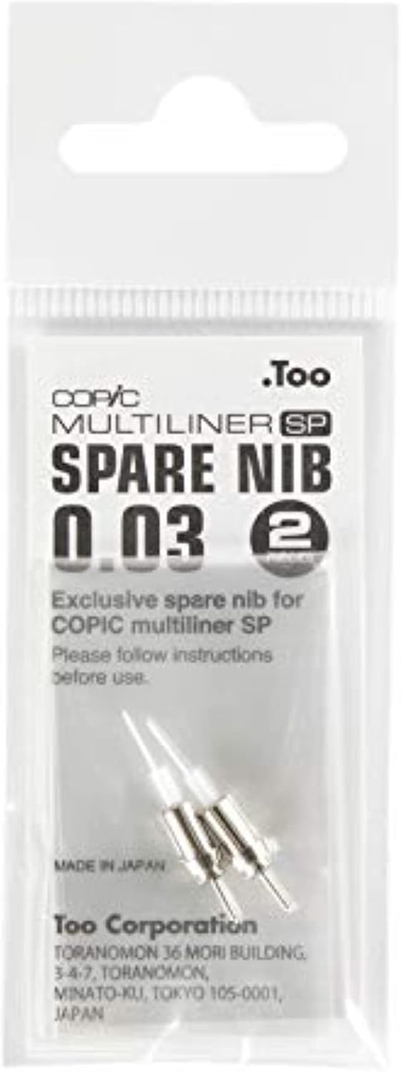 Copic black ink replacement cartridge and nib