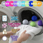 Authentic USA imported Willbond wool balls in colorful 10 pack set