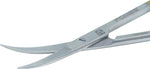 Side profile of 4.5-inch precision surgical instrument