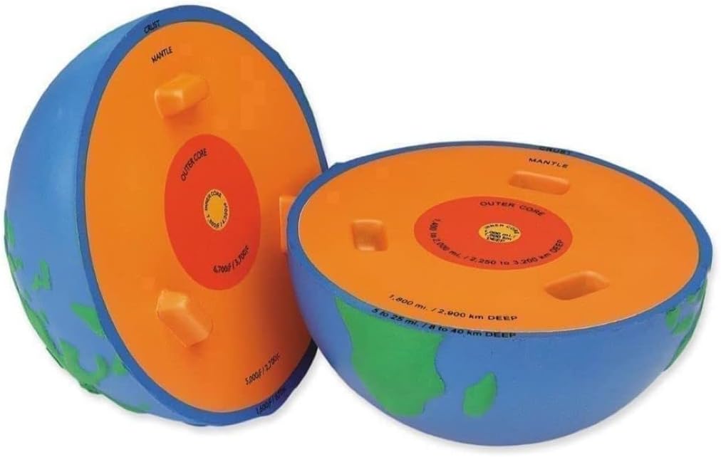 Learning Resources Cross-Section Earth Model front view educational globe