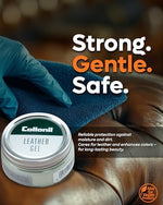 Side view of Collonil 50ml packaging showing German manufacturing details.