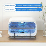 Side profile of Yofuly 12L stainless steel sterilizer box
