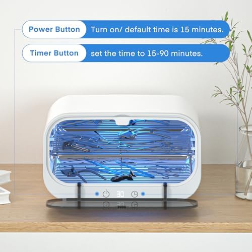 Side profile of Yofuly 12L stainless steel sterilizer box