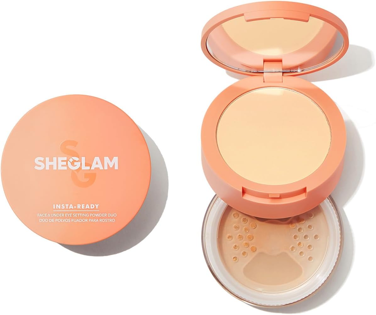 SHEGLAM Insta Ready setting powder loose and pressed powder container
