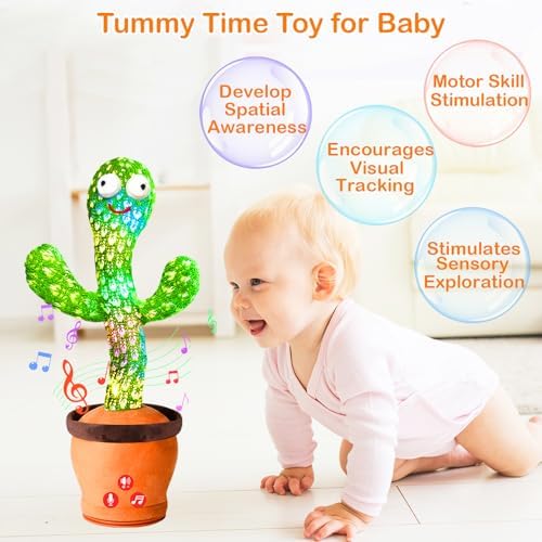 Educational singing cactus toy for infants and toddlers