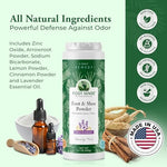Foot Sense plant-based shoe deodorizer for long-lasting freshness