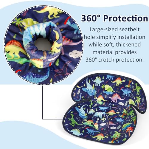 Toddler potty training car seat pad installed in vehicle