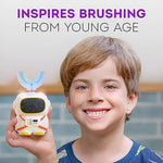 Bendi sensory three sixty automatic toddler toothbrush with silicone u-shaped brush heads