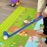 Durable plastic golf clubs for indoor sports