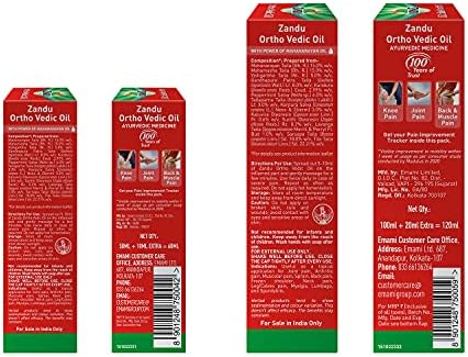 Zandu Ortho Vedic Oil 100ml+20% Extra - Image 5