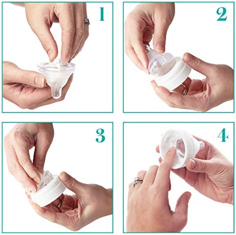 Evenflo baby bottle silicone teats slow flow zero months and up six count packaging details