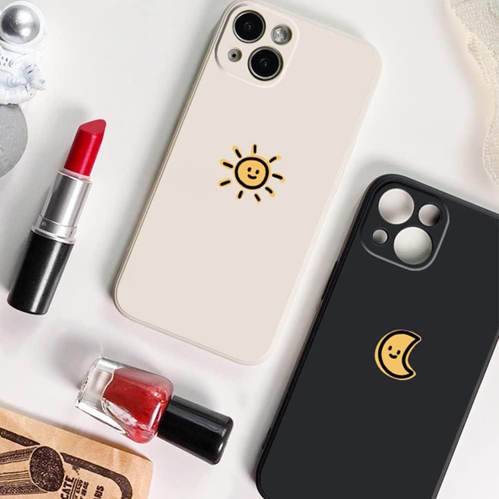 Casechics couple matching sun moon case camera protection