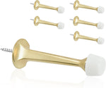 16 Pack Solid Rigid Door Stops - Heavy Duty Door Stoppers Wall Protector with Soft Rubber Tips, Satin Nickel - Image 12
