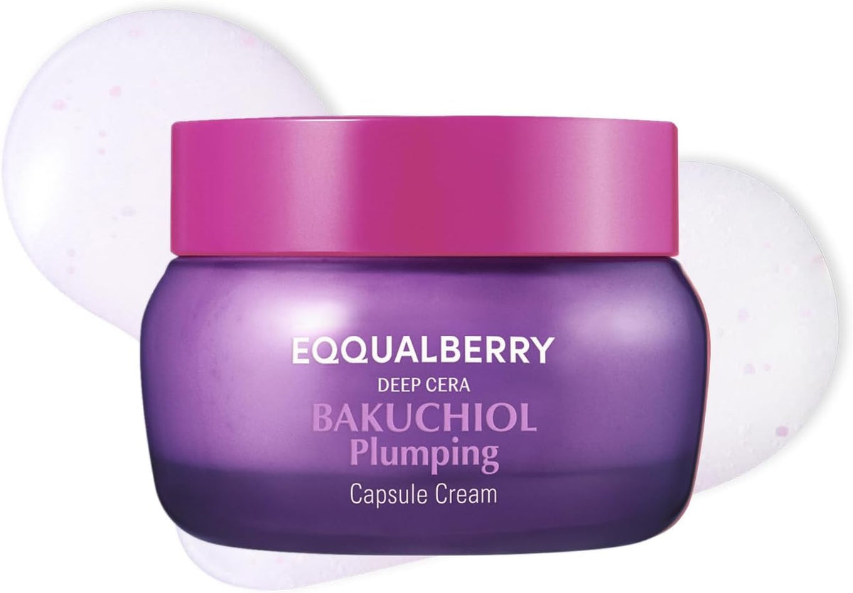 Eqqualberry skincare duo ingredients and texture showcase