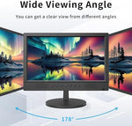 Jexiop 16 inch surveillance display showcasing HDMI VGA BNC and AV input ports