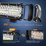 Nilight LED light bar components and wiring harness