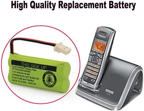 Rechargeable landline battery showing wire terminal connection details clearly.