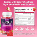 Bvivloo L-Lysine supplement bottle nutritional label
