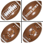 Children using the GiftExpress 40 inch inflatable football as a fun photoshoot prop.