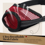 Premium nylon mesh pet guard with soft interior padding