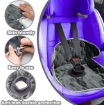 Close up of anti-slip backing on Infanzia car seat protector