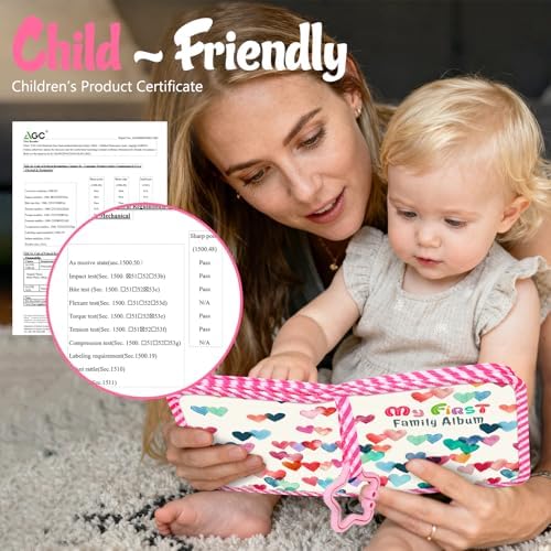 Fintie compact newborn photo booklet holding family pictures for baby shower gifts