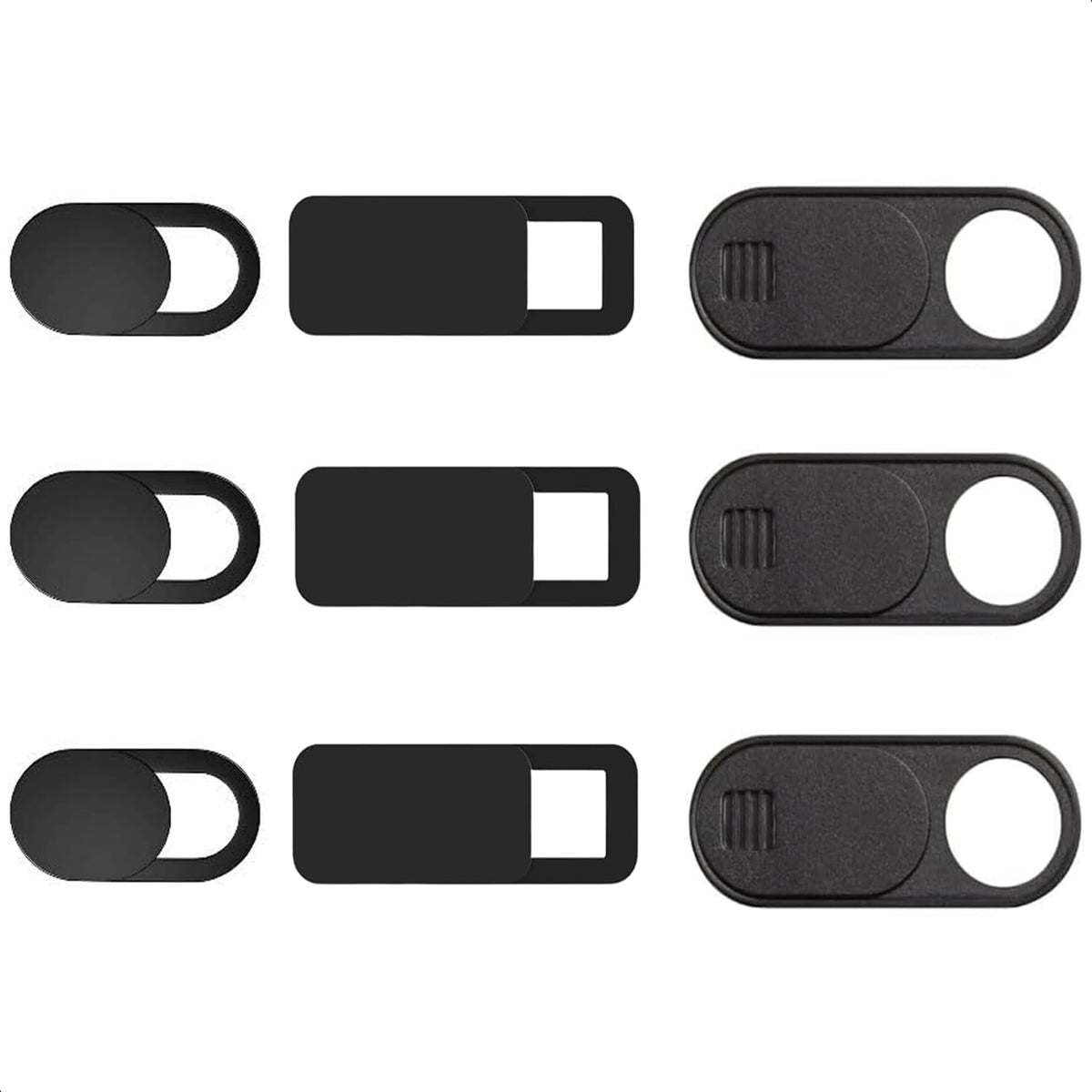 California JOS webcam cover slide front view pack on laptop camera